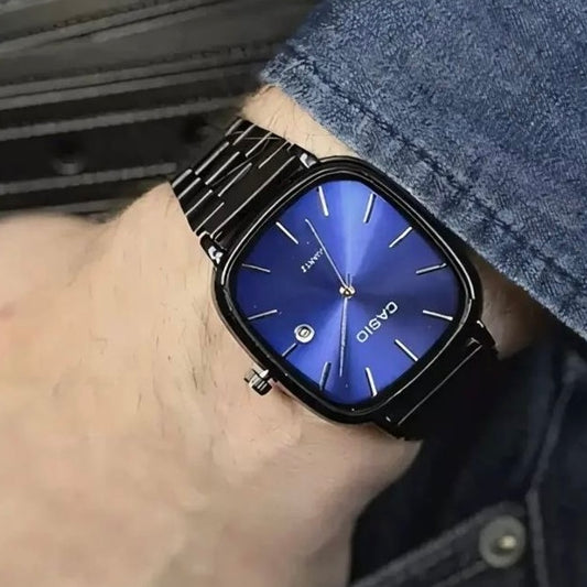 Blue Casio Square Watch