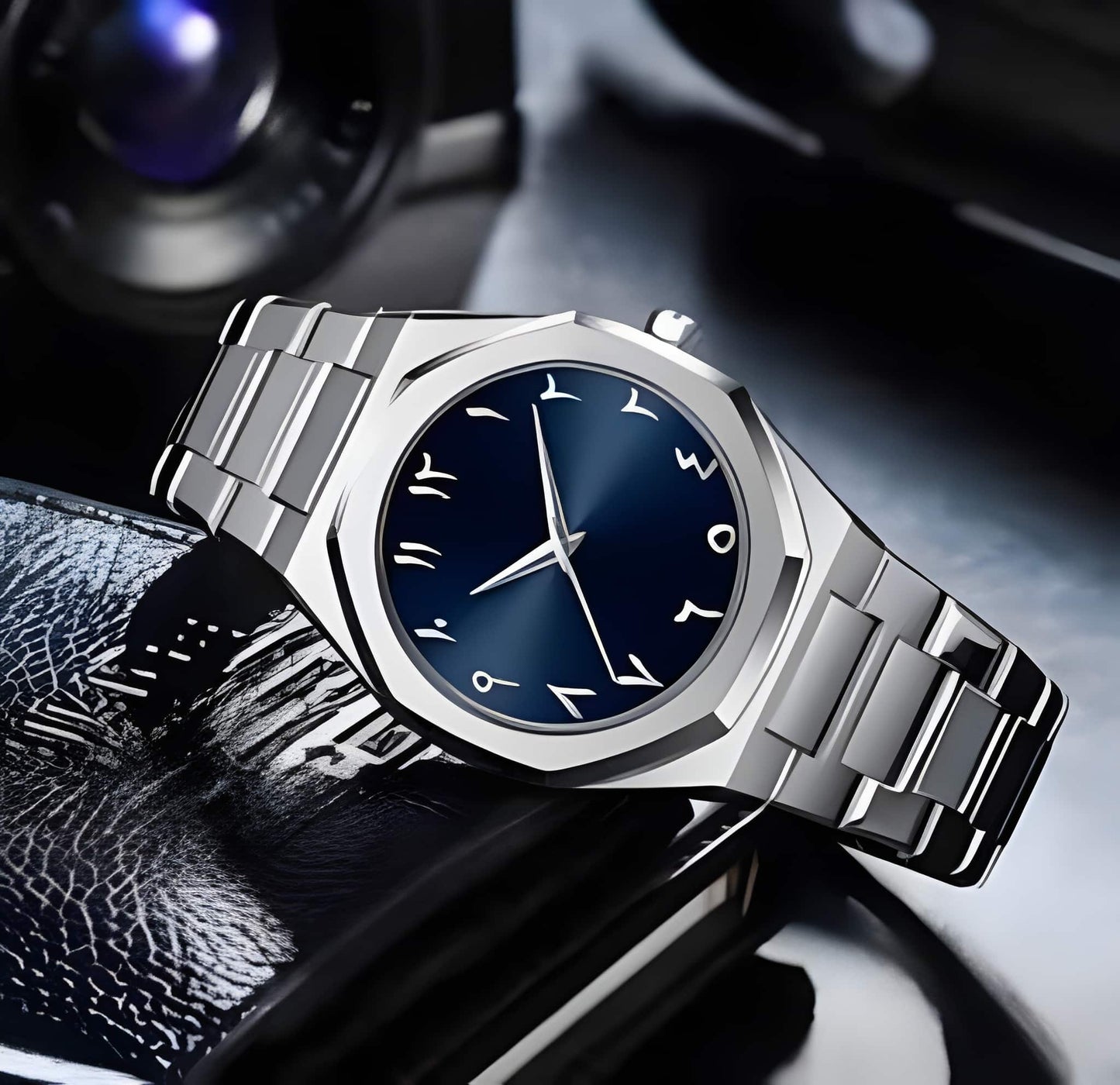 Silver Aura Stainless Steel Watch